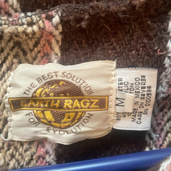 Earth Ragz size M boho “drug rug” style hoodie - Picture 2 of 3